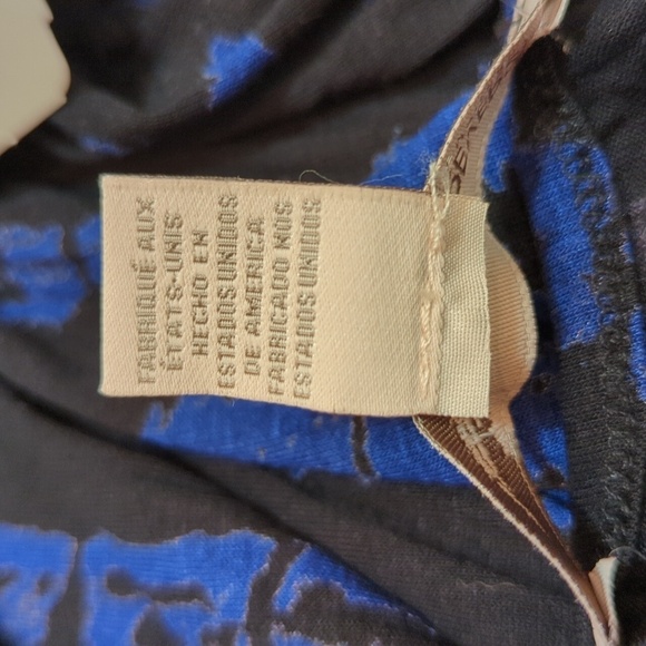 Forever 21 Contemporary Women's Black/Blue Size Large Midi Dress w/Tie Front NEW - Picture 11 of 13